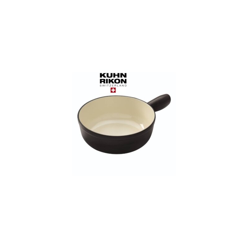 Kuhn Rikon Caquelon aus Eisenguss  20 cm - Schwarz