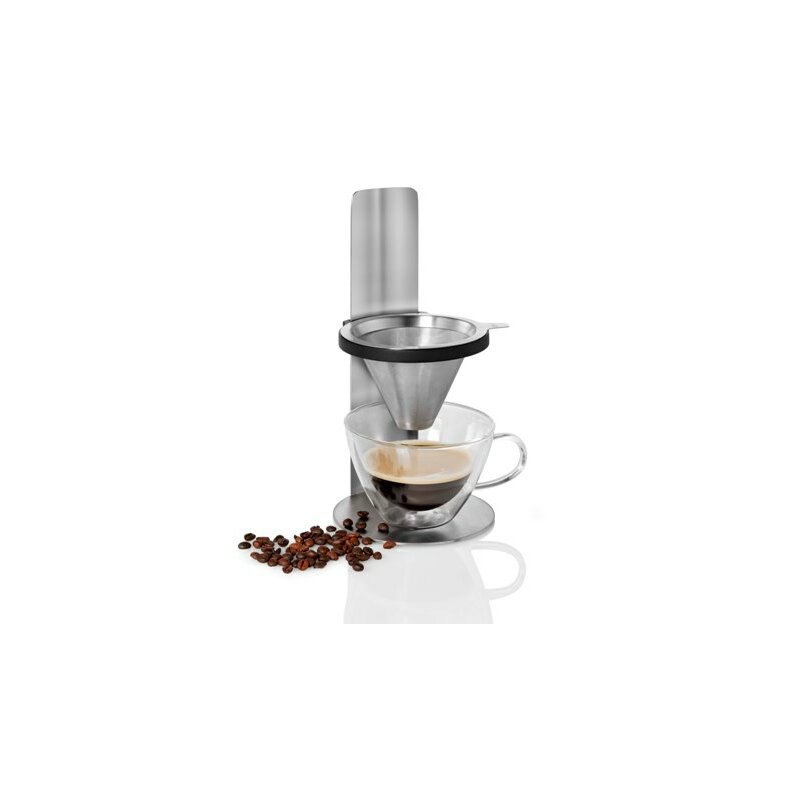AdHoc Kaffeebereiter Kaffeefilter permanent Edelstahl hhenverstellbar NEU OVP