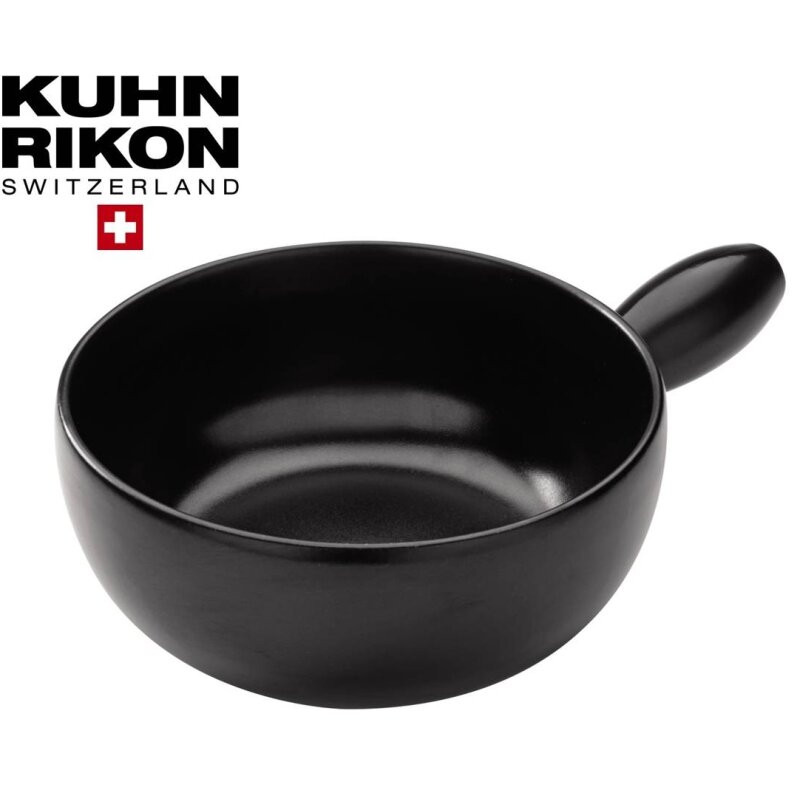 Kuhn Rikon Ksefondue Caquelon Classic schwarz  23 cm - Induktion