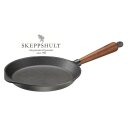 Skeppshult Gusseisen Bratpfanne Ø 24 cm mit Walnussholzgriff