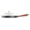 Skeppshult Gusseisen Grillpfanne Ø 28 cm mit Walnussholzgriff