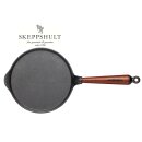 Skeppshult Gusseisen Crepe Pfanne  23 cm mit Walnussholzgriff