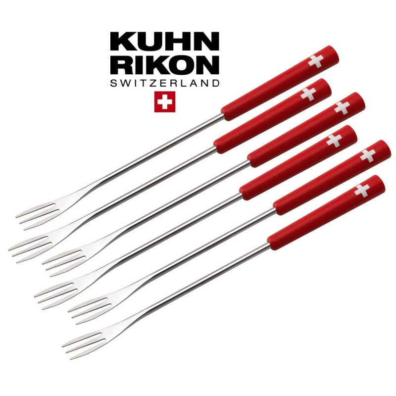 Kuhn Rikon Fondue Gabeln schweizer Kreuz 6-teilig  