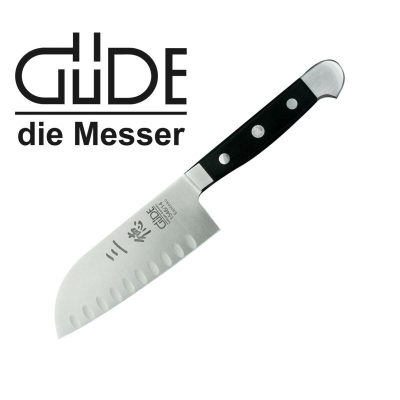 Gde Santoku Messer geschmiedet 14 cm, Serie Alpha