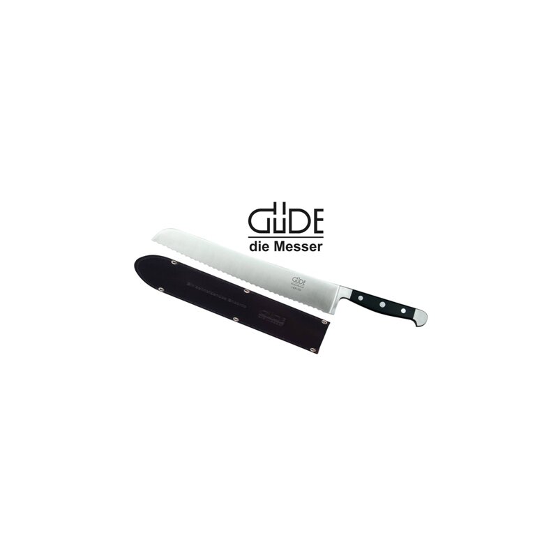 Gde Messer Brotmesser Franz Gde Alpha 32 cm mit Lederscheide