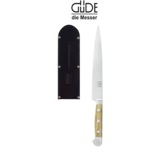 Güde Messer Schinkenmesser 21cm, Serie Alpha-Olive  mit Messerscheide
