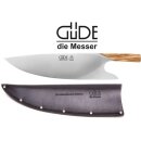 Güde The Knife, Griff aus Olivenholz inkl. gratis Güde Lederscheide
