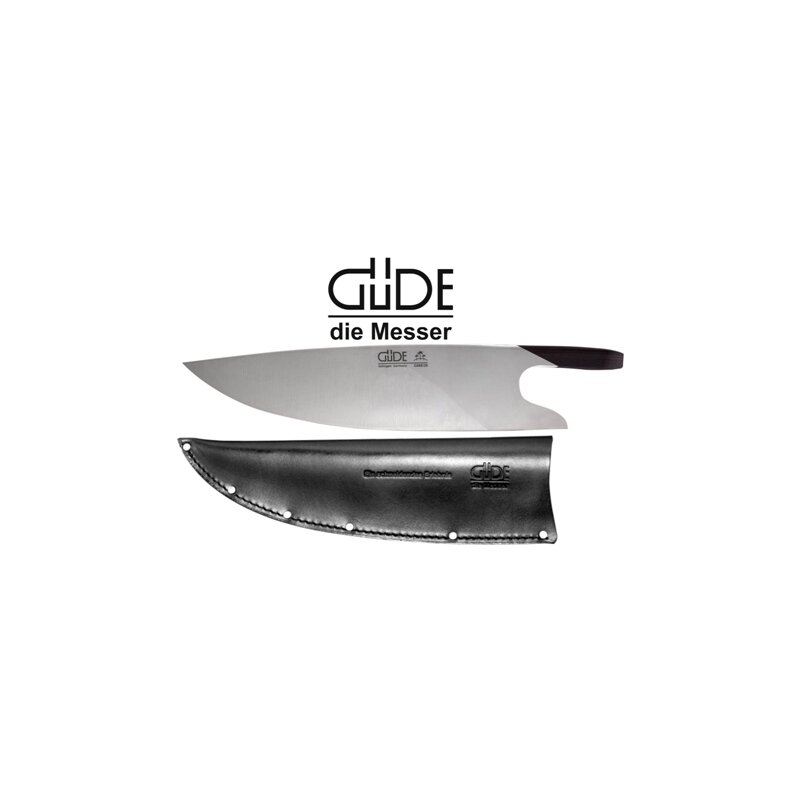 Gde The Knife, Griff aus Grenadil Holz inkl. gratis Gde Lederscheide