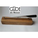 Güde The Knife mit Grenadill Holzgriff und Messerblock aus Eiche