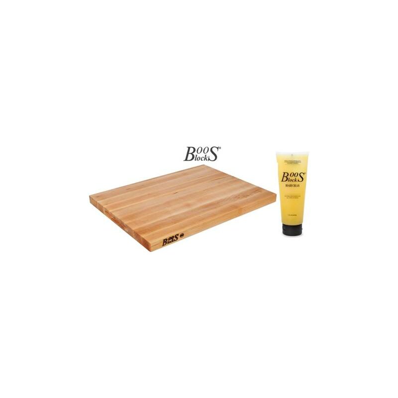 BOOS Blocks PRO CHEF-LITE Schneidebrett am. Ahorn 51x38x3 cm + Pflegecreme BB10
