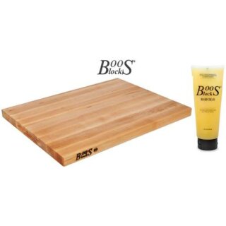 BOOS Blocks PRO CHEF-LITE Schneidebrett am. Ahorn 51x38x3 cm + Pflegecreme BB10