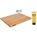 BOOS Blocks PRO CHEF-LITE Schneidebrett am. Ahorn 46x31x3 cm + Pflegecreme BB09