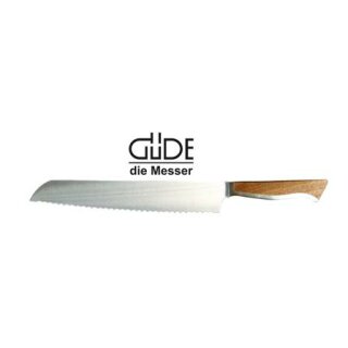 Güde Messer Brotmesser "Caminada" 22 cm, Walnussholz  & Holzscheide