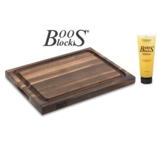 BOOS BLOCKS BLACK WALNUT Schneidebrett Walnuss 51x38x4 gratis Pflegecreme #BB33