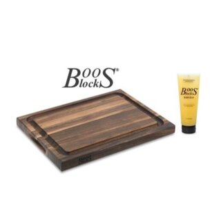 BOOS BLOCKS BLACK WALNUT Schneidebrett Walnuss ca.46 x 31 x 4 cm + gratis Pflegecreme #BB32