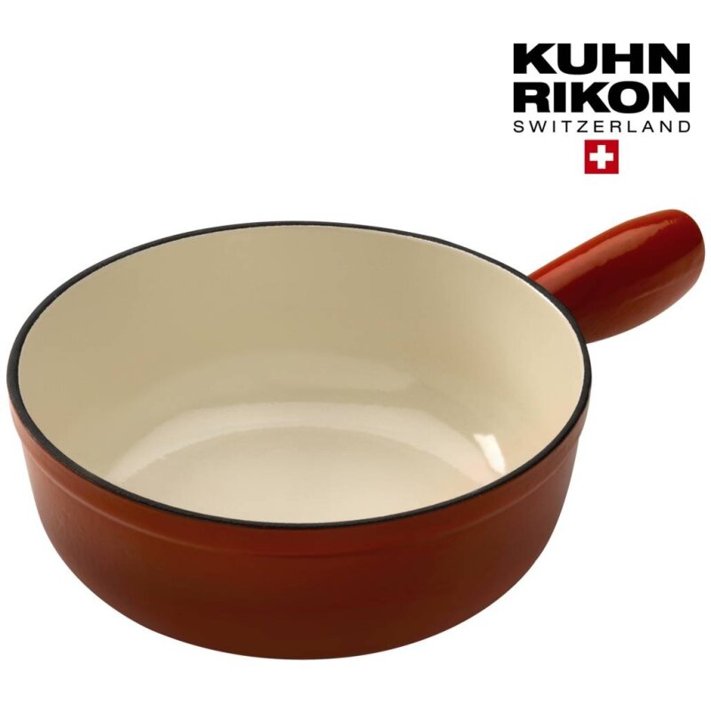 Kuhn Rikon Caquelon aus Eisenguss  20 cm rot