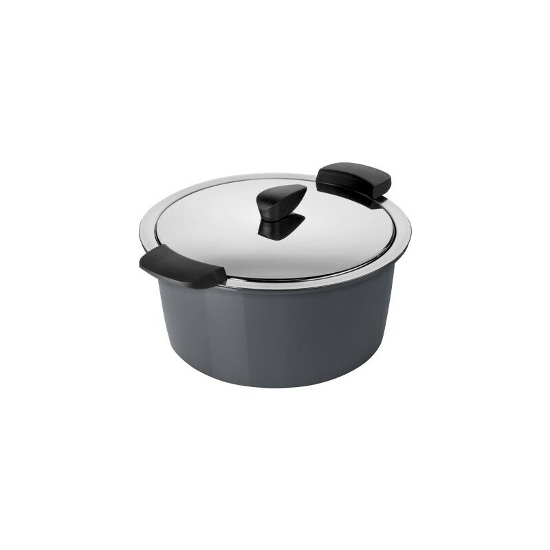 Kuhn Rikon HOTPAN Servier Kasserolle 2,0 L/ 18 cm in Grau - neue Farben