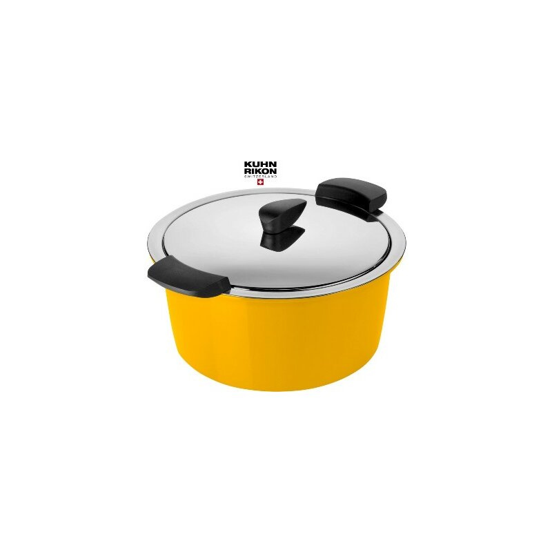 Kuhn Rikon HOTPAN Servier Kasserolle 3,0 L/ 22 cm in Gelb - neue Farben