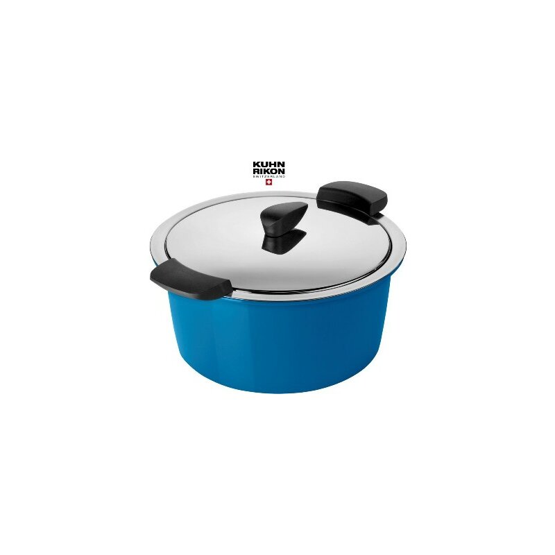 Kuhn Rikon HOTPAN Servier Kasserolle 3,0 L/ 22 cm in Blau - neue Farben
