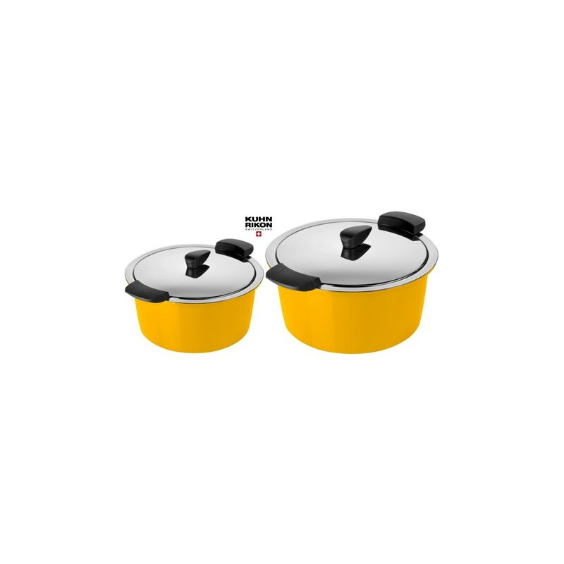 Kuhn Rikon HOTPAN Thermo + Energiespartopf Set 2,0 L, 3,0 L  in Gelb - neue Farben