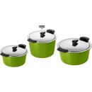 Kuhn Rikon HOTPAN Thermo+ Energiespartopf Set 2,0 L, 3,0 L, 5,0 L Grün