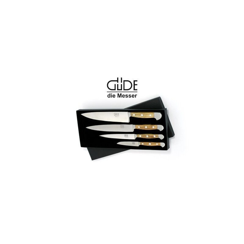 Gde Messerset 4-tlg. Geschenkbox, Alpha Olive