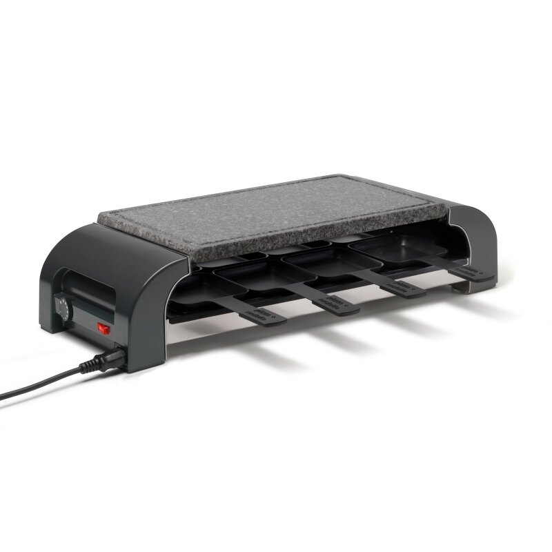 Stckli Raclette PIZZAGrill for8 Hotstone - fr 8 Personen in Anthrazit