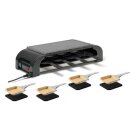 Stöckli Raclette PizzaGrill for8 HotStone  Anthrazit+ 2 x Pizza/Keramikpfännchen Set