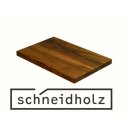 Schneidholz Kleinholzbrett 270 x 180 x 17 mm  massiv Schwarznuss