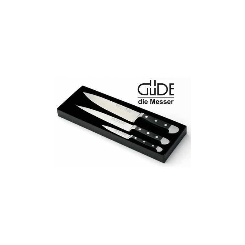 Gde 3-teiliges Messer Set geschmiedet, Serie Alpha