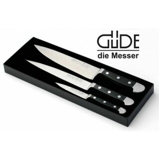 Güde 3-teiliges Messer Set geschmiedet, Serie Alpha