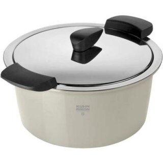Kuhn Rikon HOTPAN Servier Kasserolle 3,0 L/Ø 22 cm - Trendfarbe Sand