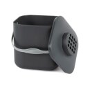 Stckli Komposteimer Pot mit Aktivkohlefilter in Grau 5 Liter + 2 Ersatzfilter
