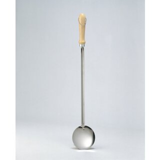 Garcima Edelstahl Paella Schaumkelle mit Holzgriff Ø 12 x 50 cm