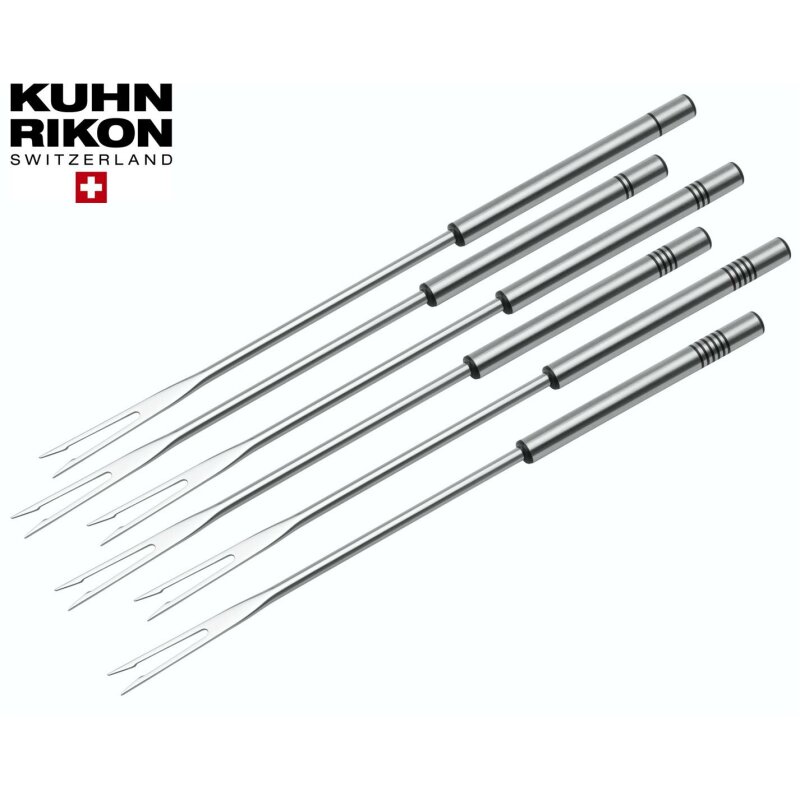 Kuhn Rikon Fleischfondue Gabel Set (6 Stck) mit Edelstahlgriff
