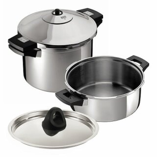 Kuhn Rikon Schnellkochtopf Duromatic Inox Set 6,0 L + 2,5 L/Ø 24 cm - Aktionspreiswochen